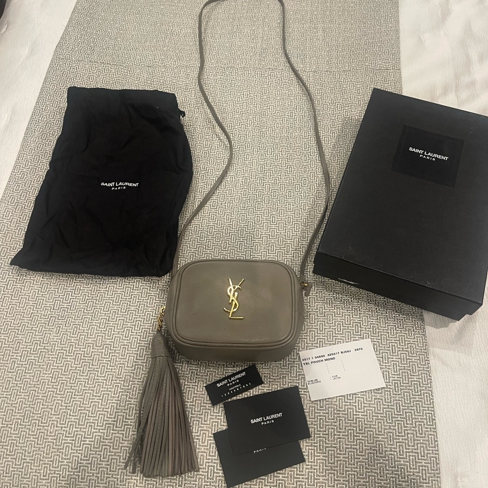 Yves Saint Laurent Pouch in Gray
